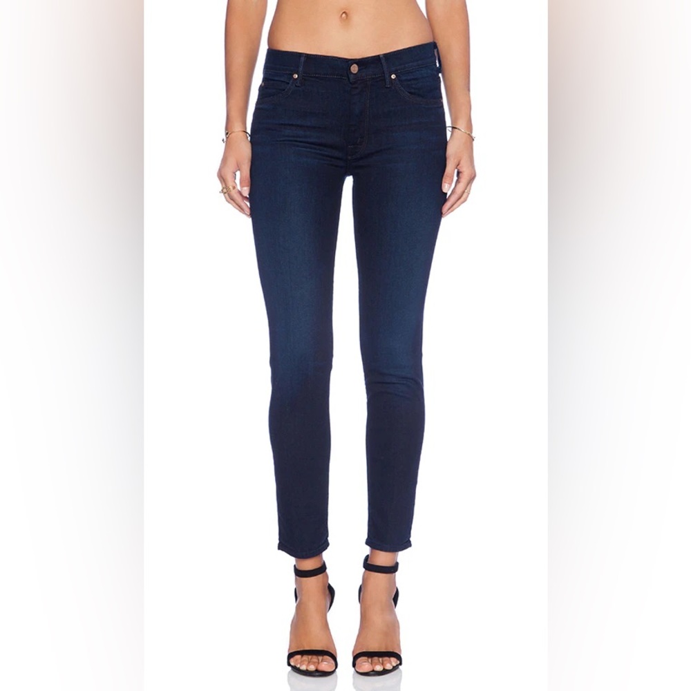 Mother Jeans The Muse Ankle in Ink & Paper